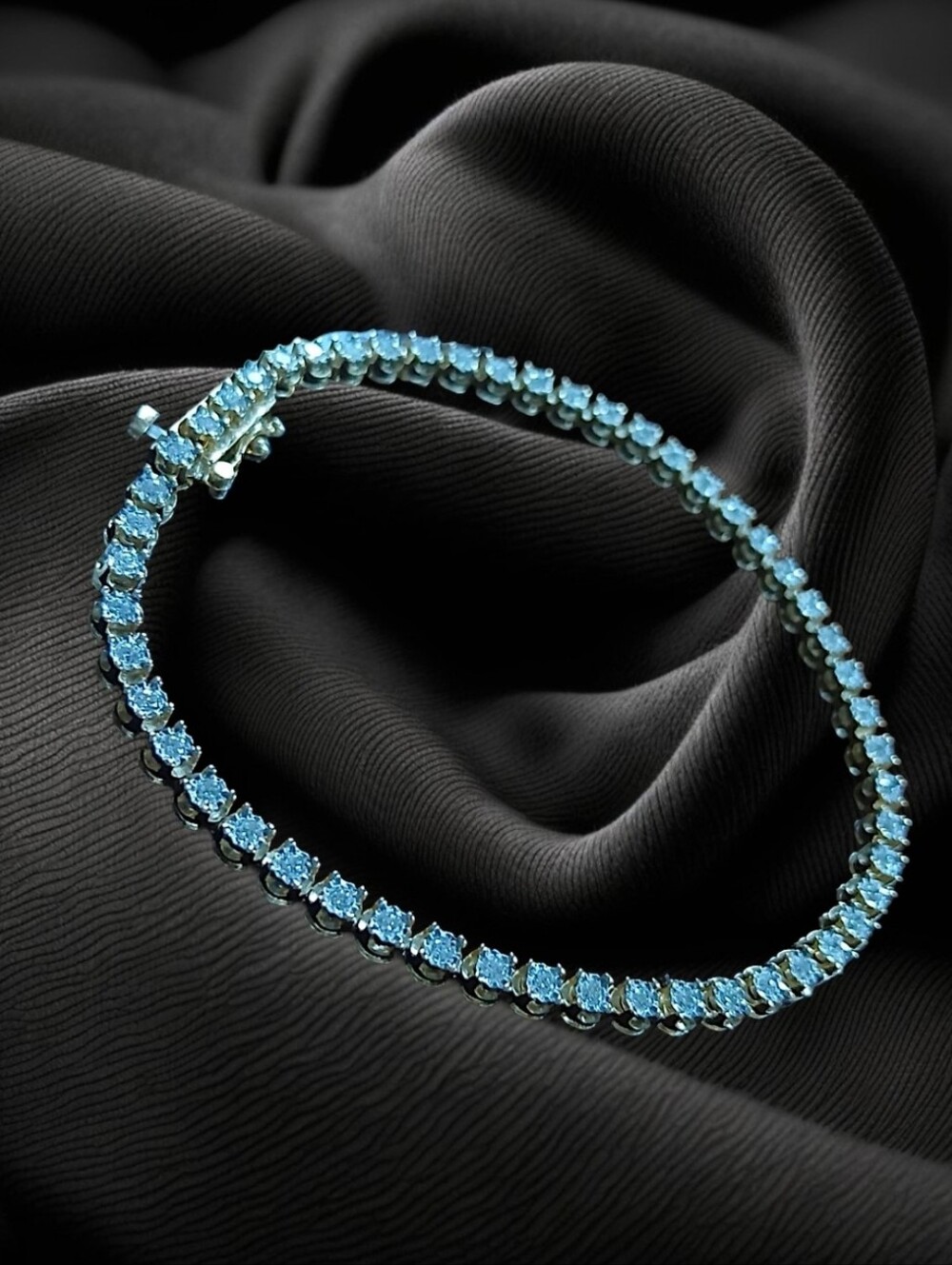 Gold Over 925 Lab Diamond Tennis Bracelet